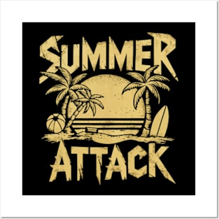 Black Metal Beach Vibes: Summer Attack Posters and Art